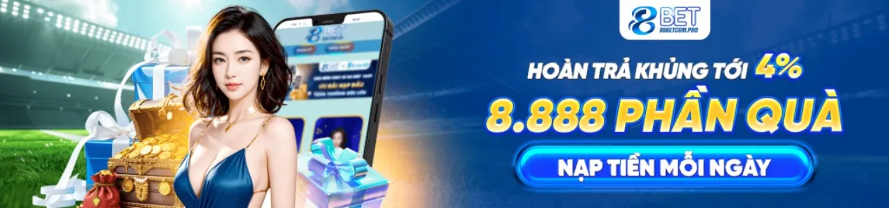 Giao diện 8kbet trang chủ trên di động với các chương trình khuyến mãi 2026